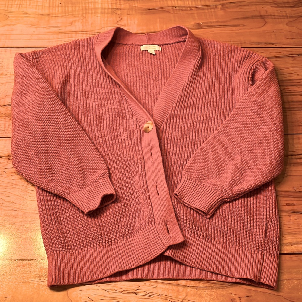 Lauren Conrad orange cardigan size medium
